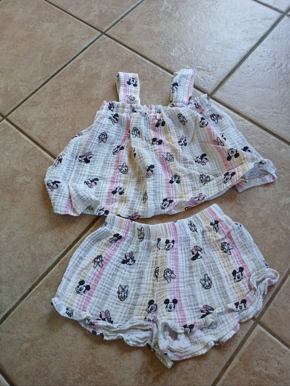 Disney Jr Minnie Mouse 2 Piece Summer Outfit